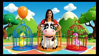 Long Slide Game with Cow Elephant Gorilla Hippopotamus Tiger merged 3d Animal Game Funny 3d Animals screenshot 4