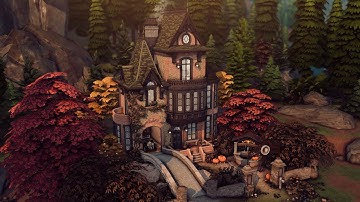 MAGIC PUMPKIN HOUSE  || Relaxing The Sims 4 Speed Build || CC