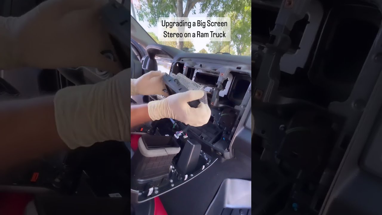 Upgrading A Big Screen Stereo On Ram Truck