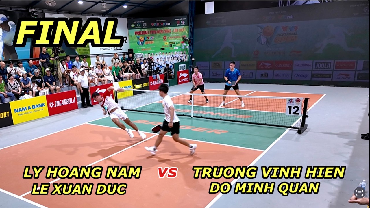 Chung kết Pickleball OPEN: Lý Hoàng Nam - Xuân Đức đối đầu Trương Vinh Hiển - Minh Quân