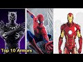  Top 10 best Superhero Suits in MCU Best Superhero Suits In MCU Explained In HINDI