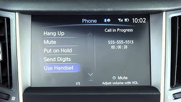 2014 Infiniti Q50 - Receiving and Ending a Call (if so equipped)