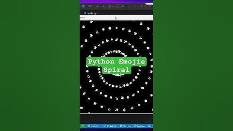 Python Emoji Spiral Animation 😍✨ #coding #python #correctcoding #programming #lispacy