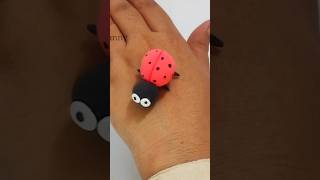 Beautiful Ledybug Tutorial 🐞🐞#shorts #clayart #viralvideo #shortsfeed #trending