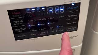 How to Run a Spin Only Cycle on a LG Washing Machine