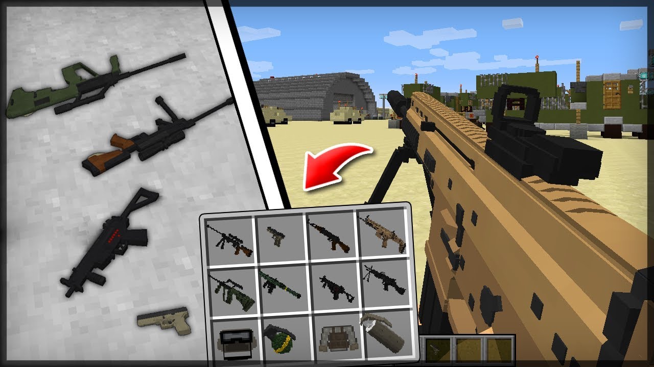 NOVAS ARMAS REALISTAS NO MINECRAFT! (Modern Warfare) - Minecraft