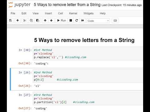Day 112 : 5 Ways to remove letters from a String in Python