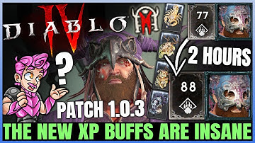 Diablo 4 - 45 MILLION XP An Hour is Easy Now - ALL New Big Patch Buffs & Changes Tested & Explained!