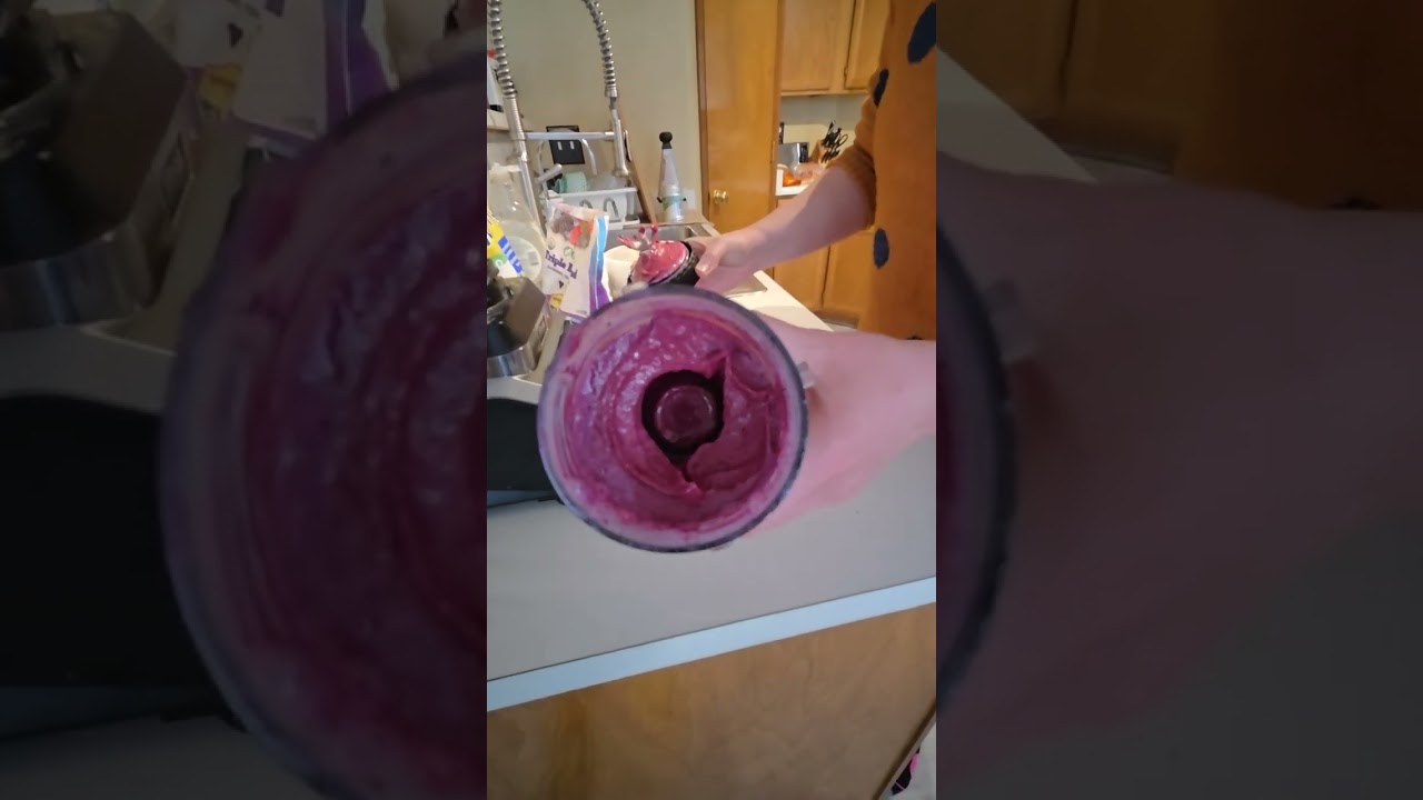 Making healthy popsicles for Sunday. 