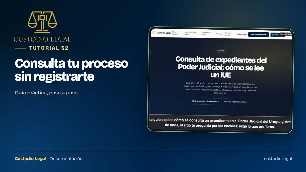 Miniatura do tutorial: Consulta tu proceso sin registrarte