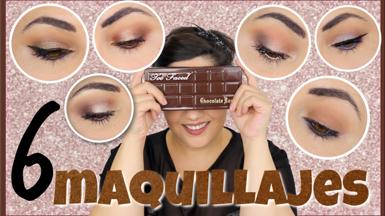SACANDO PARTIDO A... CHOCOLATE BAR Too Faced - 6 Tutoriales  ♥️⎥Monica Vizuete