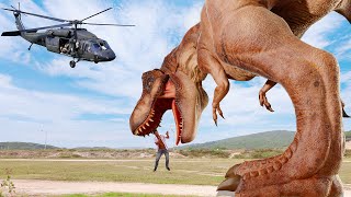 Most Dramatic Trex Dinosaur Chase | Jurassic Park FanMade Short Film | Dinosaur Movie | Ms. Sandy