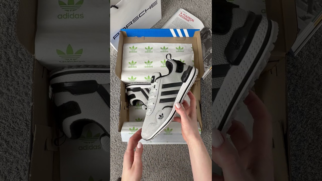 Мужские кроссовки замша текстиль Adidas POD-S Light Grey Black, кеды мужские Адидас серые А5014