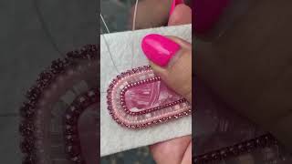 This Barbie makes her own earrings #diy #shorts #beading #beadwork #satisfying #art #crafts