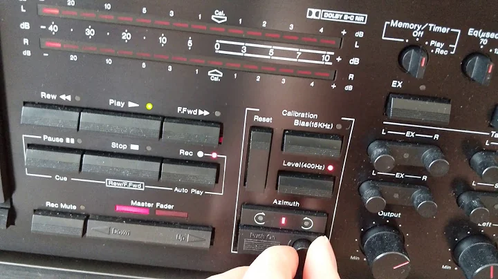 Nakamichi ZX-7 Calibration With TDK MA 110 Cassette Tape