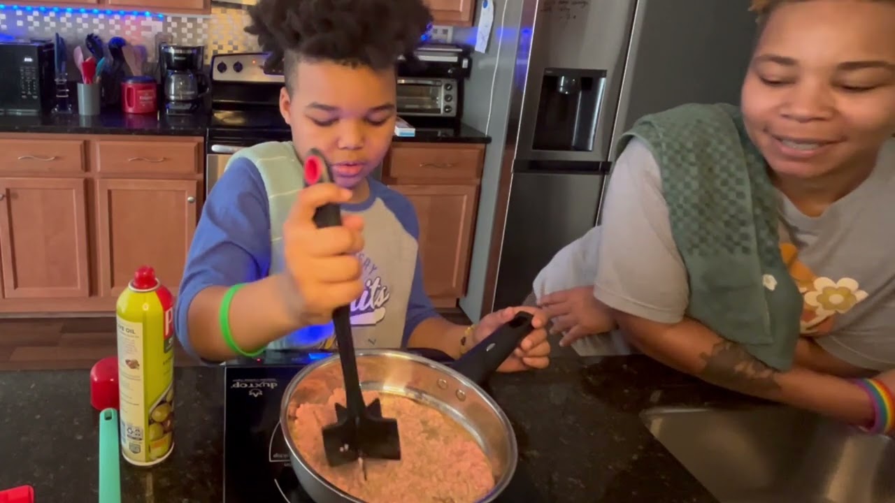 Cooking with Chef K/ aka Kayden/ Not me Having a Grand-Nephew/ Nephew Reveal