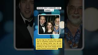 OFFICIALLY CHANGED! Nicolas Cage Drops Famous Surname Legally! ⚖️🎬 #NicolasCage #HollywoodHistory