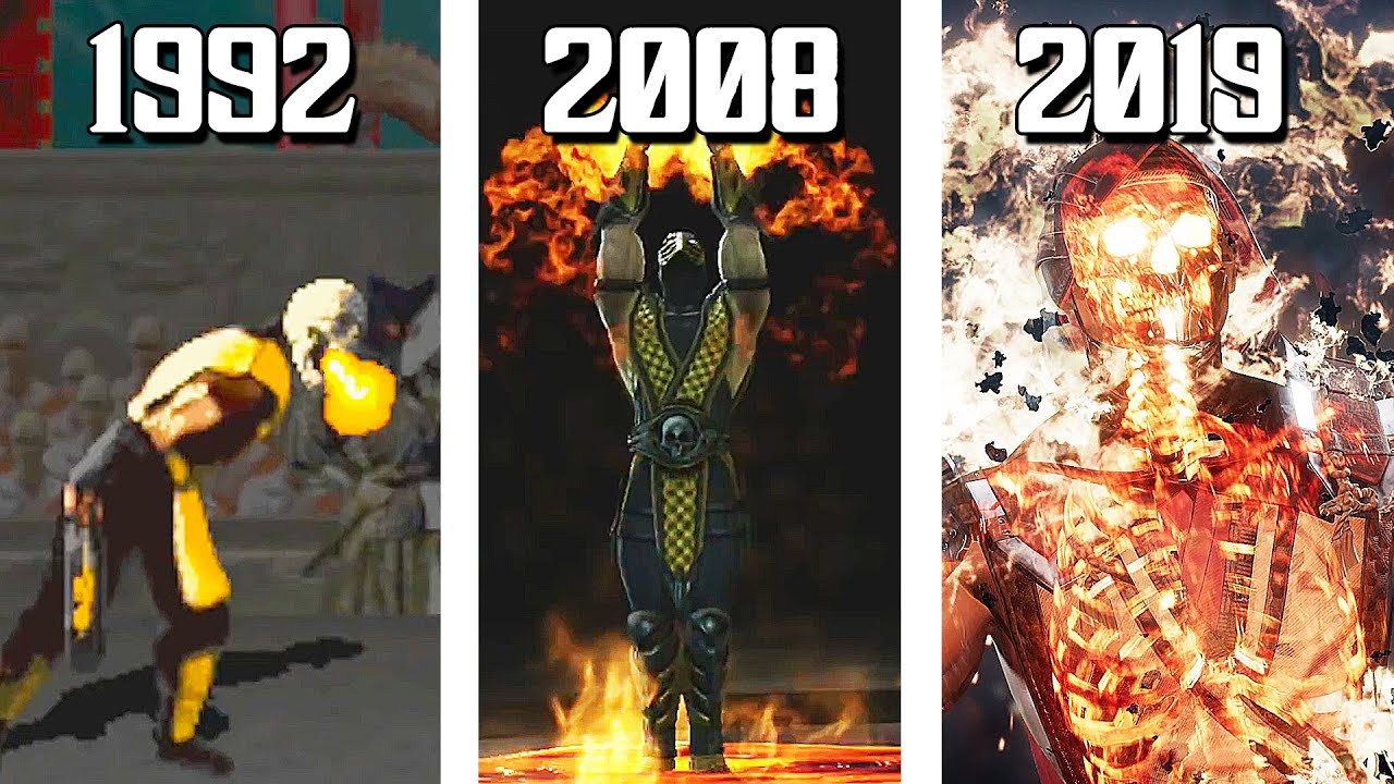 Evolution of Scorpion's Fatalities (1992 - 2019)