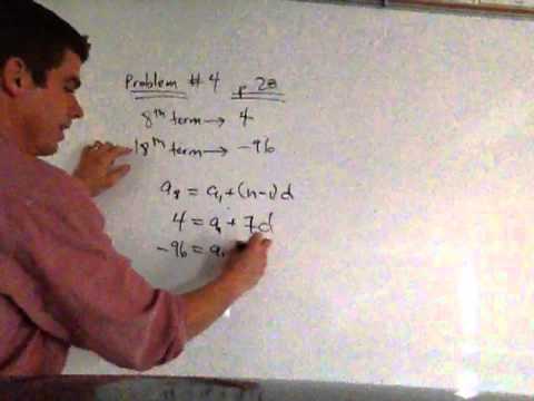 Arithmetic Sequence Problem Solution - YouTube