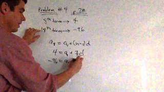 Arithmetic Sequence Problem Solution