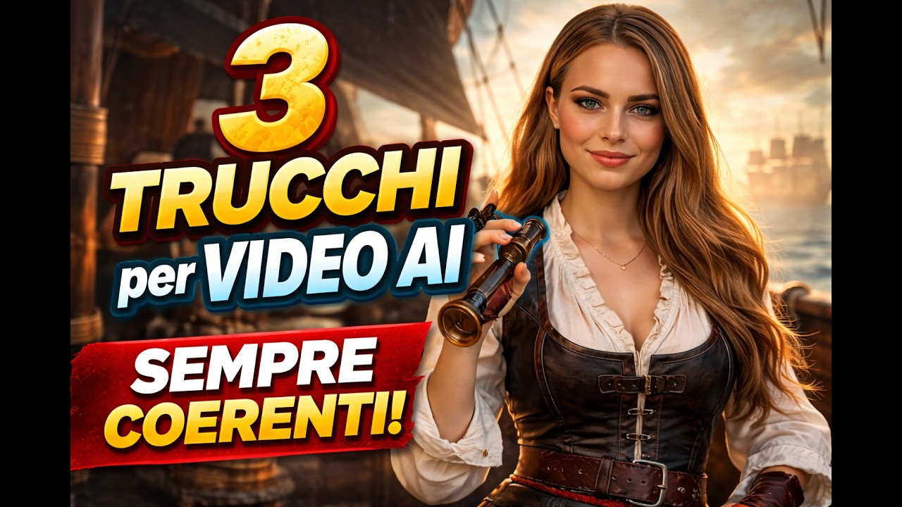 Ho Testato 3 Trucchi per Video AI SEMPRE Coerenti (Funz… — Transcript