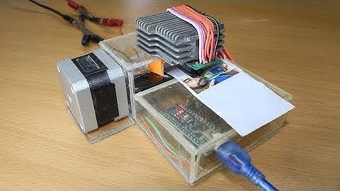 how to make mini dot printer using arduino at home