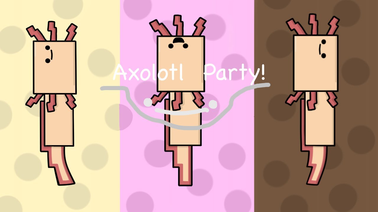 Minecraft Axolotl Party Animation Meme Youtube