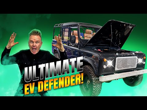 Turn-Key EV Defender Runs On Game-Changing Battery Pack, Tesla Model 3 Motor & CCS!