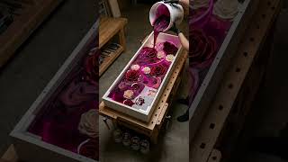 Incredible DIY Glowing Neon Rose Epoxy Resin Table!