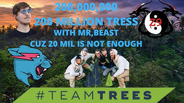 Planting 200 Million Trees To help Mr Beast in saving the world. | #TeamTrees | 20 Milllion trees