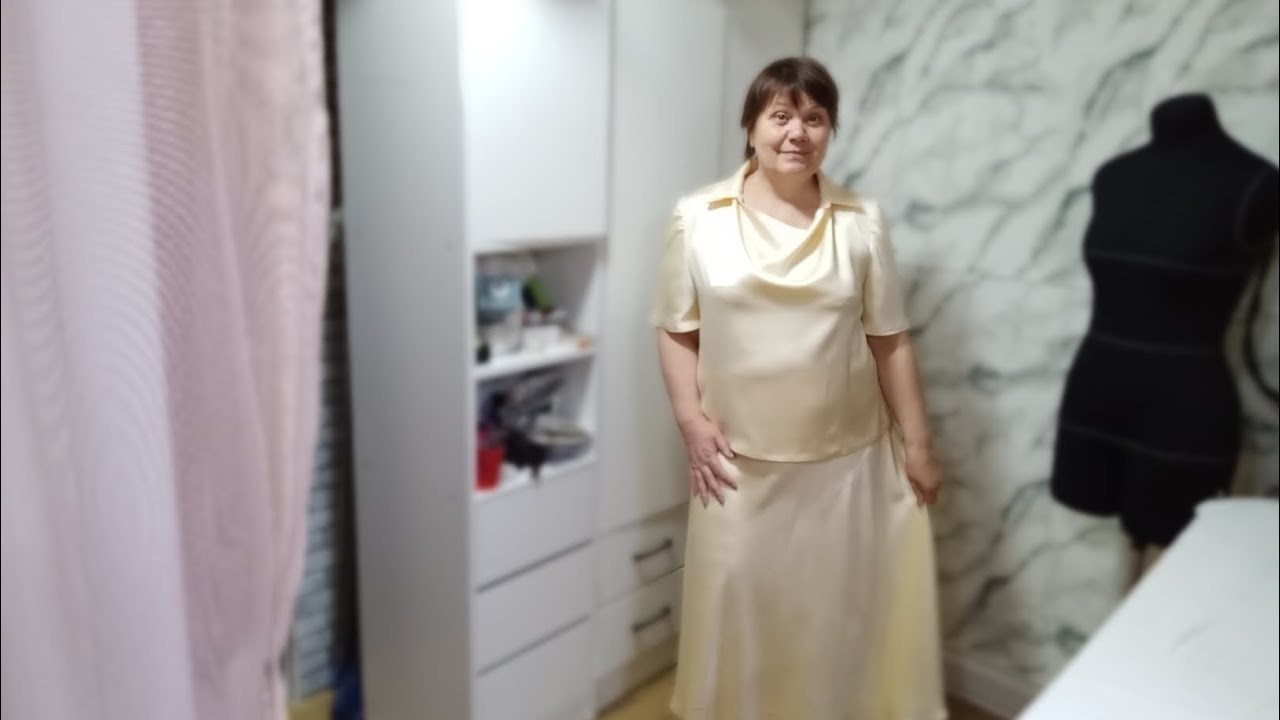 Оригинальный костюм. Моделирую сразу на ткани.