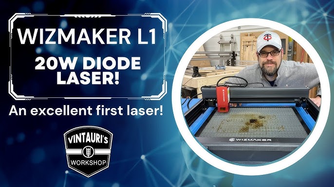  WIZMAKER L1 Laser Engraver, 20W Output Power Laser Cutter, High  Accuracy Laser Engraving Machine, 120W Laser Cutting Machine with Air  Assist, Lazer Engraver for Wood and Metal, Acrylic, Leather : Arts