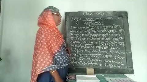 Class Six English Grammar Lesson-2.... Activities-7