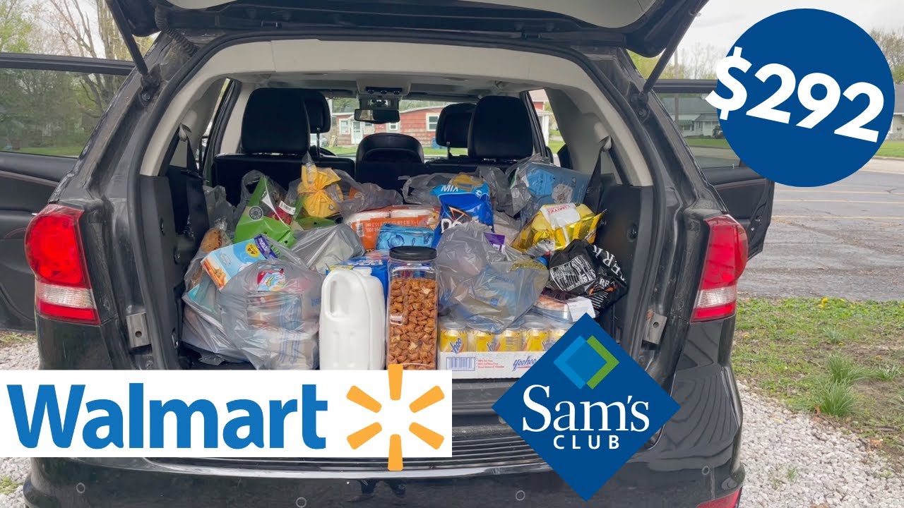 Sam Cub Walmart $292 Sams Club & Walmart Haul - YouTube