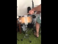 10 ply Jarrah with curly maple veneer 14x7 snare drum 10 ply Jarrah with curly maple veneer 14x7 snare drum