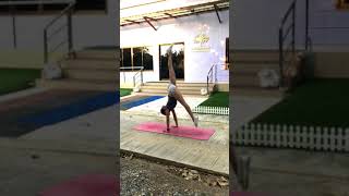 Day 3 of #HandstandYourHeartOut2 is #splits #hanumanasana