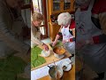 90-year-old twins make LASAGNA!  #lasagna #nonna  #shorts