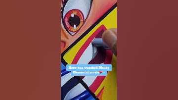 One Drawing, But 4 different styles ✨Ember ✨🔥 from *Elemental* Part 4 | ANIME 🤯| #shorts