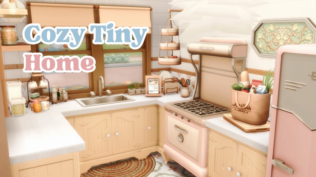 Cozy Tiny Home | The Sims 4 | Stop Motion Build | No CC - YouTube
