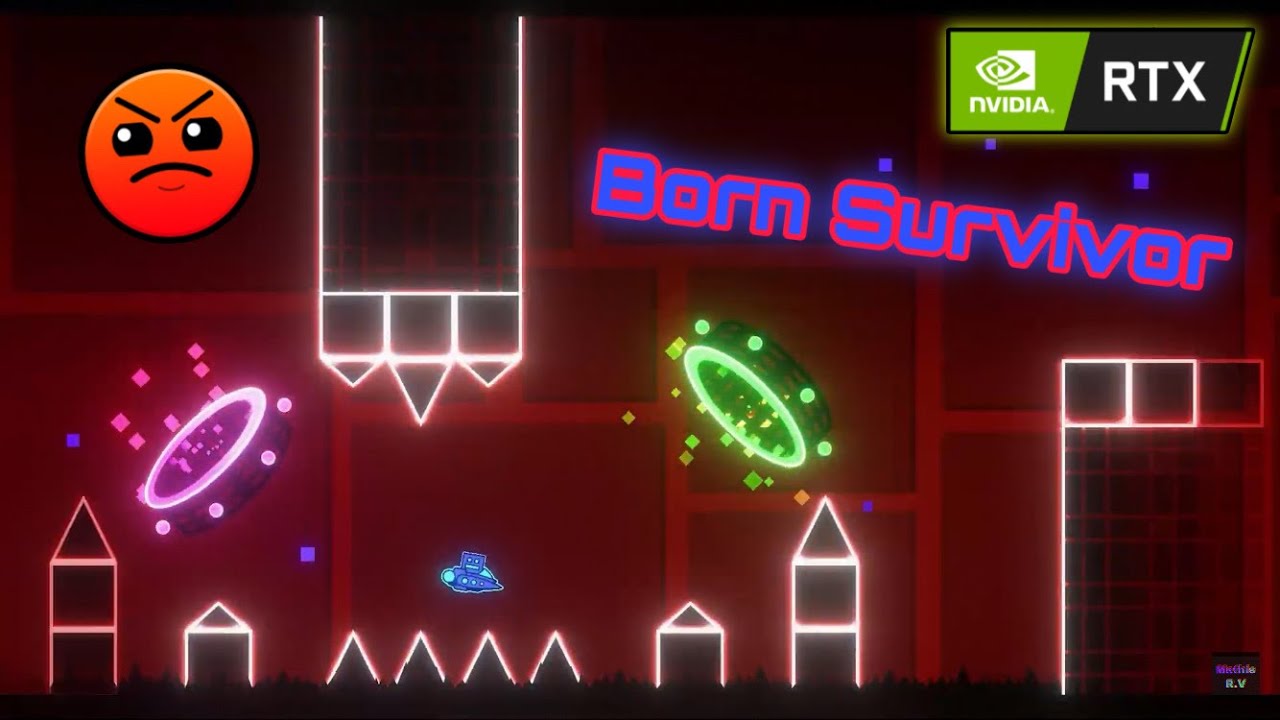 Geometry Dash | Born Survivor by Zizala [Harder] [RTX ON] - YouTube