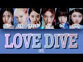 LOVE DIVE - IVE (아이브) 【パート分け/日本語字幕/歌詞/和訳/カナルビ】