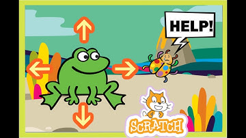 Scratch Tutorial 💻Scratch趣味少儿编程教程🤖️The Chase Game Part 1🐸小青蛙抓虫子的游戏1⃣️👶Scratch Beginner Easy Tutorial
