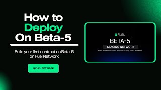 How to Deploy your first Smart Contract on Beta-5