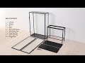 Ferm living haze vitrine  assembly  mounting guide