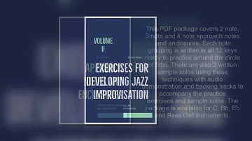 Exercises for Developing Jazz Improvisation Bundle Advert