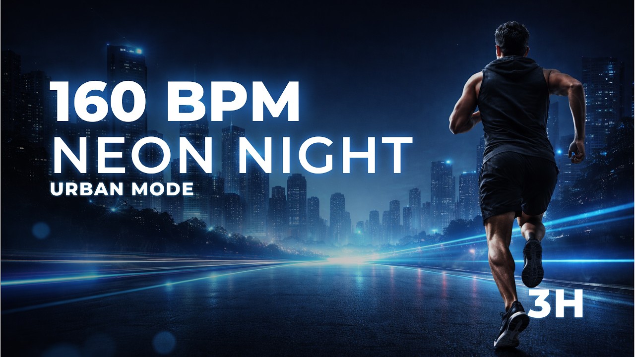 160 BPM Running Music | Urban Mode – Neon Night Run (3H)