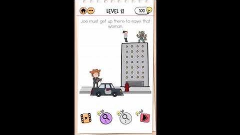 Brain Test 2 Monster Hunter Joe Level 12 Joe must get up there to save that woman Walkthrough