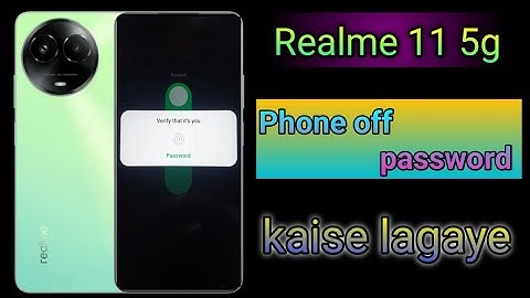How to hide notifications bar on lock screen realme | Ask password before switch off realme 6