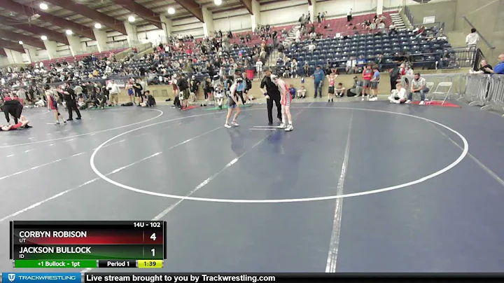 102 Lbs Cons. Round 2 - Corbyn Robison, UT Vs Jack...