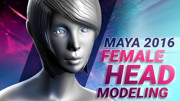 MAYA FEMALE HEAD MODELING for animation tutorial